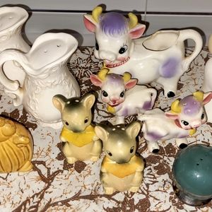 Collection Vintage Ceramic Salt & Pepper Shakers!Variety of Styles,Characters!